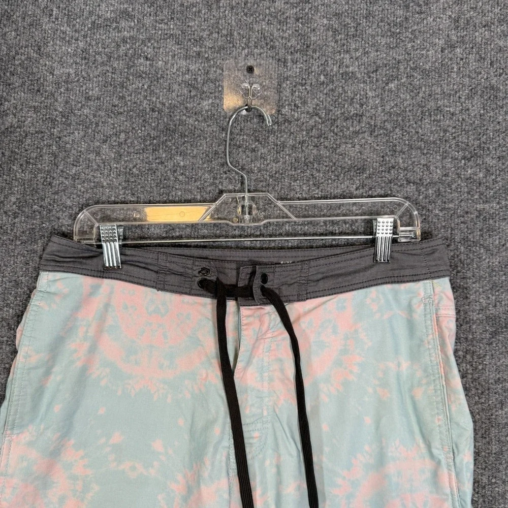 RVCA‎ Swim Shorts Mens 31 Blue Tie Dye Stretch Performance Drawstring Nature